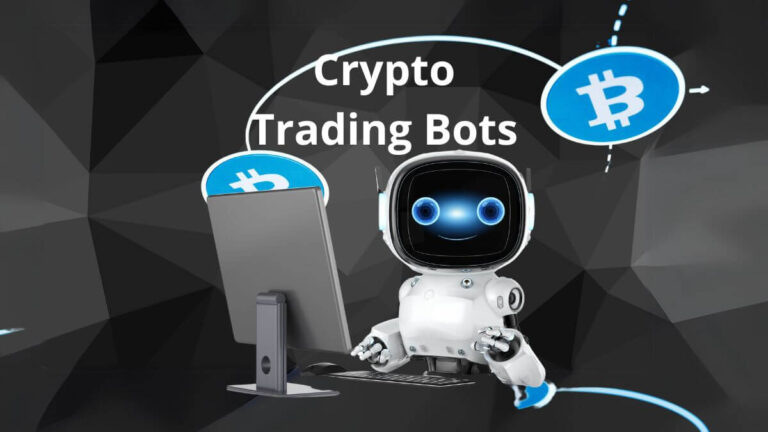 Cryptocurrency trading bot managing trades automatically on an exchange